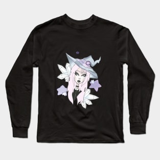 CRYSTAL WITCH // pink Long Sleeve T-Shirt